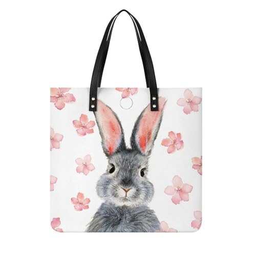 Sac de voyage lapin fleur rose fini le manque de place avec ce tote bag