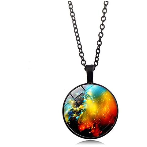 Thors Helmet Nebula Necklace Galaxy Astronomy Pendant Solar System Jewelry Space Universe Necklace Milky Way Jewellery Cover