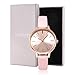 KIMOMT Women's Watches Leather Band Luxury Quartz Watches Waterproof Fashion Creative Wristwatch for Women Ladies