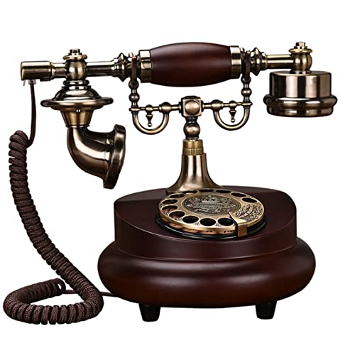 Téléphone à cadran HJMMWT anti-ondes filaire vintage pour retrouver le calme sans écran