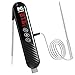 LISHENG Termometro da Cucina,Doppia Sonda Impermeabile 2-3S Lettura Instantanea Schermo LED Facile da Usar Termometro Barbecue,Alimenti,Carne, Olio, Latte,Cottura