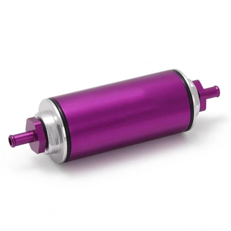 Filtro Gasolio Filtro benzina in linea universale per carburante in alluminio da 100 micron 8,6 mm per bagagliaio per auto EP-OF 86