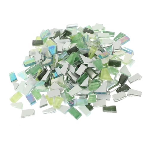 Uonlytech Sac Tesselles Mosaïque Diy Vertes Irrégulières Pour Décoration Matériel Loisirs Créatifs Et Réalisation Cadres Et Dessous