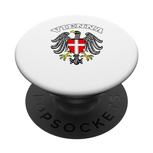Bandera vienesa del escudo de armas de Viena PopSockets PopGrip Intercambiable Bandera vienesa del escudo de armas de Viena PopSockets PopGrip Intercambiable