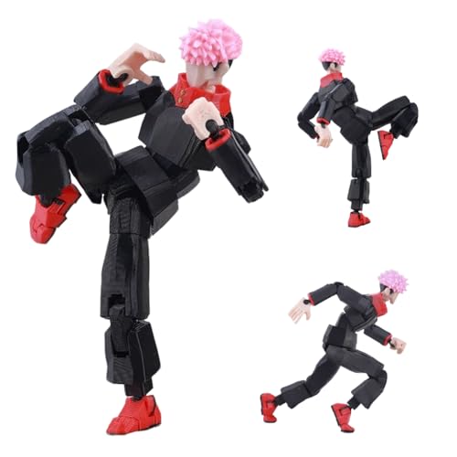 MABAIUDE JJK Figure Itadori Yuji Action Figure Gojos Geto Suguru 3D Printed Figurine Movable Joints Interchangeable Prats Mini Anime JJK Statue Collectible