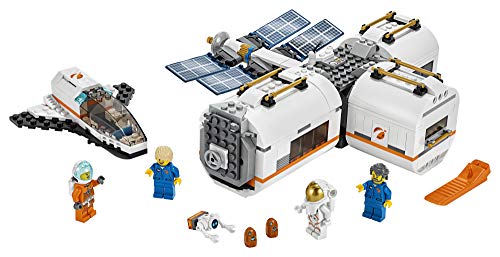 41iKWGwKu+L LEGO City Space Lunar Space Station 60227 Space Station Building Set with Toy Shuttle, Detachable Satellite and Astronaut Minifigures, Popular Space Gift (412 Pieces) - Image 3