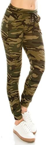 ALWAYS Women Drawstrings Jogger Sweatpants - Super Light Skinny Camo Soft Pockets Pants