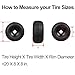 Multisland 1 Pair 2 Link Rider Snowblower Tire Chain Tire Traction Chain for Garden Tractors Riders, Ride-on Lawn Mowers Fits for Tire Size 20x8-8 20x8x8