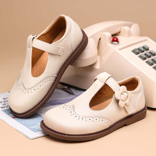Girls Mary Jane Shoes School Uniform Formal Shoes Girls Ballet Flats Fashion Party Wedding Princess Shoes-(Toddler/Big Kids)3