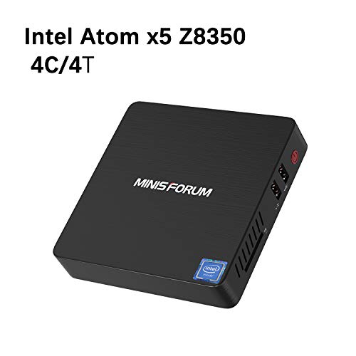 Mini PC Quad-Core Intel Atom x5-Z8350 4GB DDR3/64GB eMMC Mini PC Fanless Windows