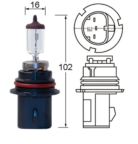 Hella H71070622 Optilux Xy Series Hb5 9007 Xenon Yellow Halogen Bulbs, 12V, 65/55W, 2 Pack #TOP2
