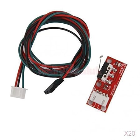 Generic 20X Mechanical Mech Endstop Switch Module for 3D Printer RAMPS 1. 4 CNC Red