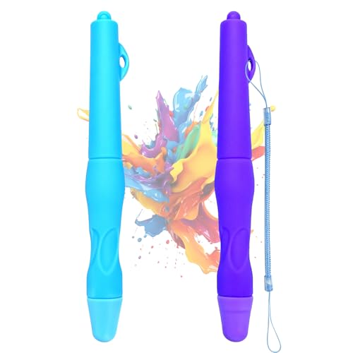 Kids Stylus Pen 2/3 Pack Compatible with Ipad F.ire H.D 10/10pro/8/7 Kid Tablet for iPhone Android 15/14 Tablets All Tablets and PhoneSilicone Material (Purple/Blue)