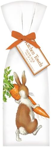 Mary Lake-Thompson Ltd. Rabbit with Carrot Towel Set