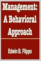 Management: a behavioral approach B0006BNU8M Book Cover