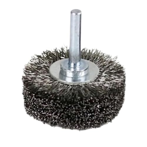 Cepillo de alambre de acero inoxidable de 1 pieza con vástago de un cuarto de pulgada