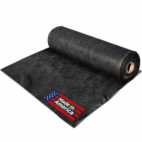 Sandbaggy French Drain Filter Fabric | Non-Woven Geotextile Landscape Fabric (4 oz) Water Permeable Porous Drainage Geo Fabric for Clay Soil & Landscaping USA Made (3 ft x 15 ft Roll)