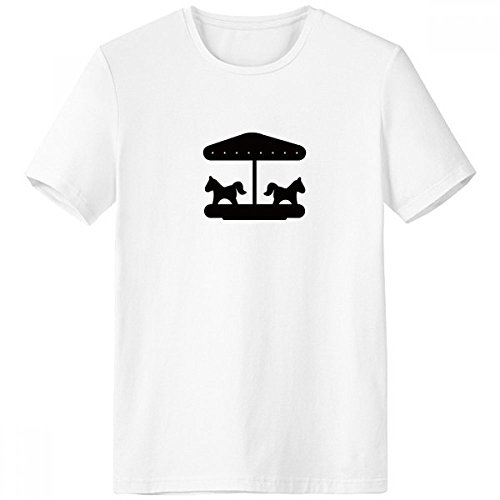 T-shirt noir Parc Carousel Amuset v&ecirc;tement homme manche courte coton confort sport noir