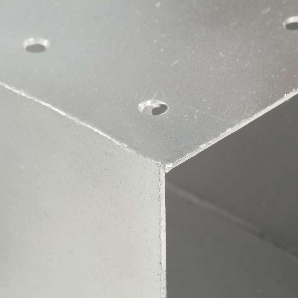 vidaXL Conectores de postes en Y 4 uds metal galvanizado 71x71 mm