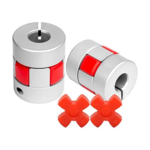 Sinoblu 2 Pieces D30 L35 10mm to 14mm Aluminum Flexible Shaft Coupling, Flexible Spider Coupling Shaft Coupler for Servo Stepper Motor 3D Printer DIY Encoder CNC Machine Cover