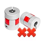 Sinoblu 2 Pieces D30 x L35 8mm to 14mm Aluminum Flexible Shaft Coupling, Flexible Spider Coupling Shaft Coupler for Servo Stepper Motor 3D Printer DIY Encoder CNC Machine