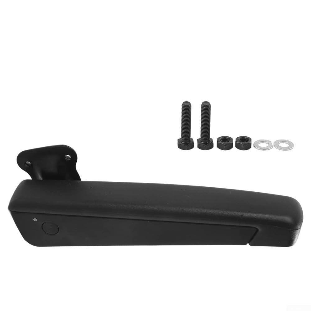 Par de reposabrazos ajustables para asiento de coche, resistente a los golpes, soporte ergonómico para camiones, automóviles, piezas de consola interior, color negro, ángulo de 0 a 120 grados