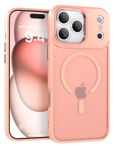 IAIYOXI Magnetic Case for iPhone 11 [MagSafe Compatible] - Translucent Matte Slim Thin Shockproof Protective Cover for Women, Men, and Girls, Compatible with iPhone 11, Pink