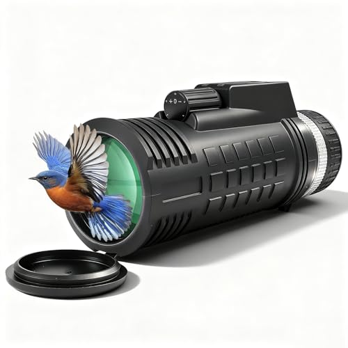 BOSTRON 8X42 Monocular Telescope with Rangefinder & Compass, BAK4 Prism