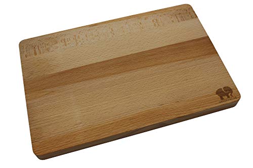 Schneidebrett aus Holz (Buche) von Dekofant 30 x 20 x 2 cm