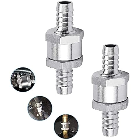 Aluminum Check Valve Carburetor Check Valve Petrol Check Valve Liquid Check Valve Fuel Check Valve One Way Check Valve Vehicle Check Valve Metal Check Valve Check Water Valve Compressed Air Valve,8mm Cover