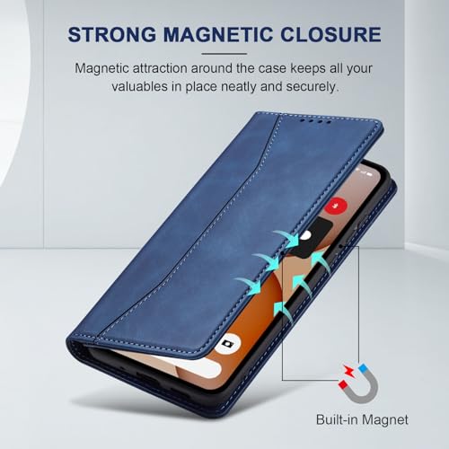 Image of Jasonyu Flip Wallet Case for Nothing Phone 4a 5G,Blue