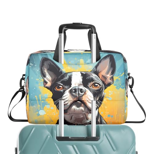 Maletín para laptop 15.6-16 pulgadas con arte Boston Terrier miniatura 7