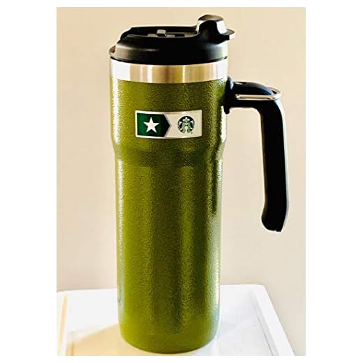 Starbucks + Stanley Military Commitment Double Walled Hammered Stainless Steel Tumbler With Handle