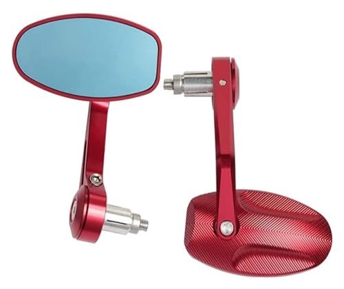 Espejos retrovisores de motocicleta Royal Alloy GP125 antirreflejo rojos
