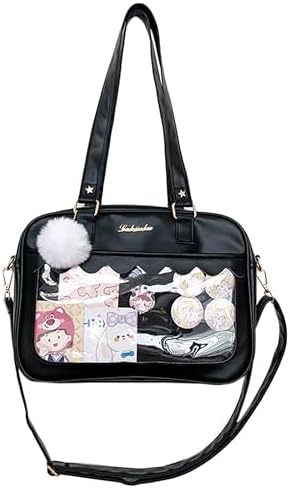 TTCAYU Ita Bag Crossbody kawaii Pin Display Bag with Insert Ita Messenger Bags Japanese Handbag Shoulder JK Purse for Girl