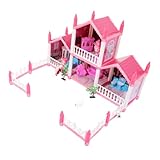 Castillo de villa de bricolaje: esta casa modelo de castillo es ideal para desarrollar la coordinación, la destreza, la imaginación y la creatividad en su casa de muñecas en miniatura