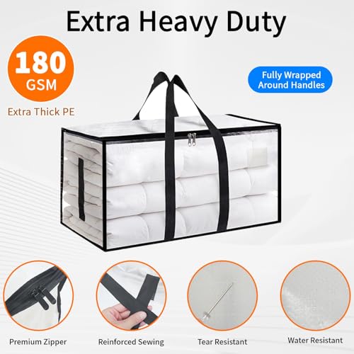 image for SummitFlare 6 Pack-Extra Large Heavy Duty Moving Bags - Waterproof Sto