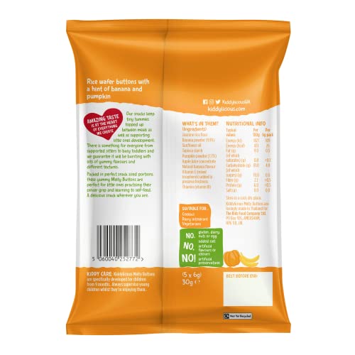 Kiddylicious Banana & Pumpkin Melty Buttons, 30 g - Image 3