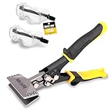 HURRICANE Sheet Metal Hand Seamer with Protective 2 piece Pvc Safety Goggles