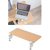 サンワダイレクト デスクエクステンダー 折りたたみ クランプ式 幅55×奥行25cm 耐荷重5kg 後付け デスク 机 拡張 延長 ライトブラウン 100-KB023LM