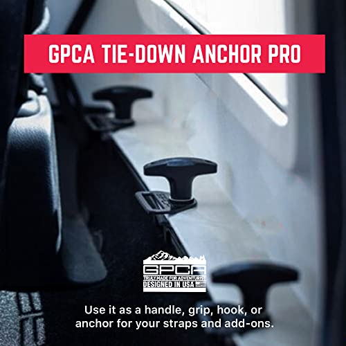 Image of GPCA Quick Release Hardtop Bolts GP Anchor PRO, Bronco & Wrangler JL | M8 25mm Thumbscrew, w /o Nut, Hardtop Removal for Ford Bronco & Jeep Wrangler JL, Cargo Tie Down (6PC, Black)