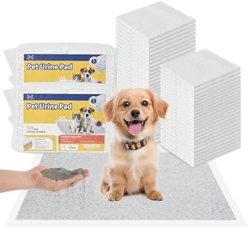 Puppy Pads Puppy Pee Pads 100 Count Dog Pads with 5-Layer Leak-Pr...