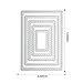 YKW Scalloped Background Frame Metal Cutting Dies Set for Card Making Albums Scrapbooking Paper Crafts DIY Tool Kit, Embossing Tools Die Cuts Etching Templates Stamps Paper Card Decorations