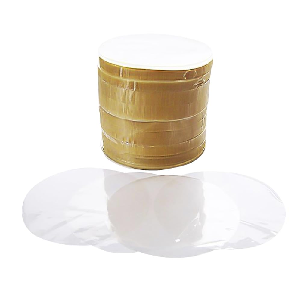 Dischi per hamburger diametro Ø 110 mm conf. da 1kg in cellophane biodegradabile non aderenti veline trasparenti per hamburger, non idonei alla cottura (Ø 110 mm (1kg))