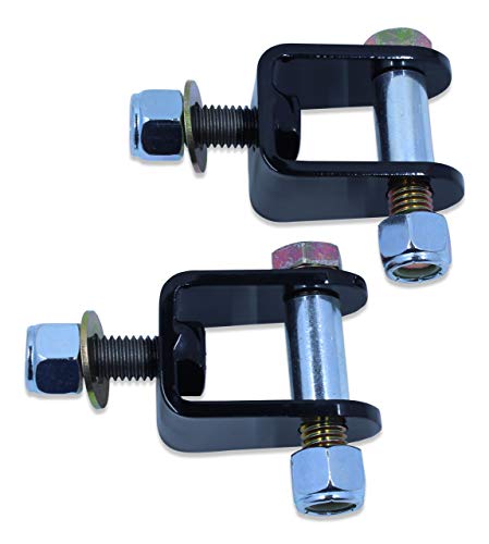Spohn LSM-125-SBS-500 No Bind Lower Rear Shock Relocation Mounting Brackets with Shock Bolt Sleeves