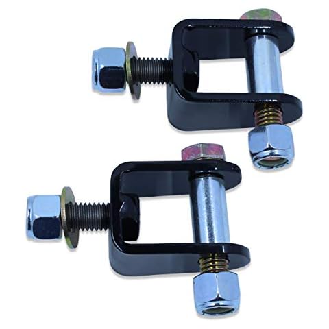 Spohn LSM-125-SBS-500 No Bind Lower Rear Shock Relocation Mounting Brackets with Shock Bolt Sleeves Cover