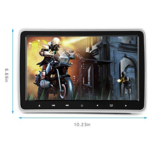 Leitor de DVD para carro com encosto de cabeça, função HDMI Leitor de DVD para carro 10.1 em 16: 9 T