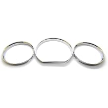 Chrome Gauge Dial Dash Bezel Rings for Mercedes Benz W126 S W124 E-Class