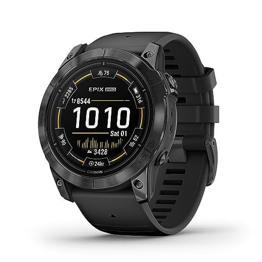 Garmin EPIX PRO 51mm – GPS-Multisport-Smartwatch mit brillantem 1,4“ AMOLED-Display und Touch-/Tastenbedienung. TOPO-Karten, 60 Sport-Apps, Garmin Music, Garmin Pay, bis zu 31 Tage Akkulaufzeit