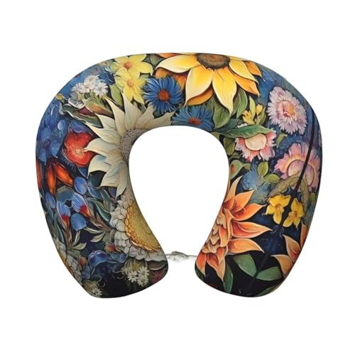 Almohada de viaje espuma viscoelástica U cómoda miniatura 1